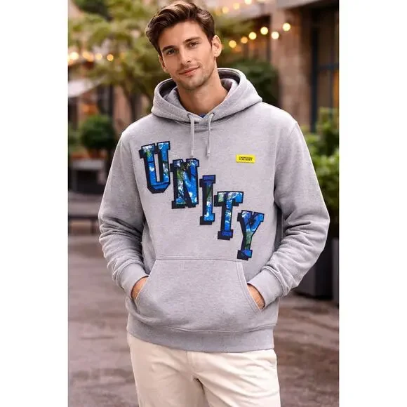 Chinatown Market “Unity” Graphic Hoodie – Gray – Size S – NWT - Picture 3 of 6